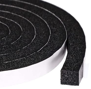 2B1 Neoprene Vinyl Foam, 1/8" Thick x 1/4" Width x 50' Length, Acrylic Adhesive