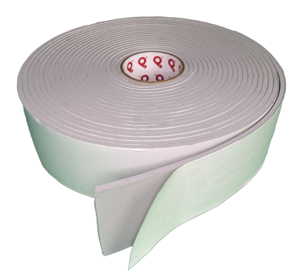 7LB Low Density Grey 3/16” Thick Vinyl Foam Strip, 3/8” Width x 30’ Length