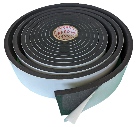 black neoprene foam tape