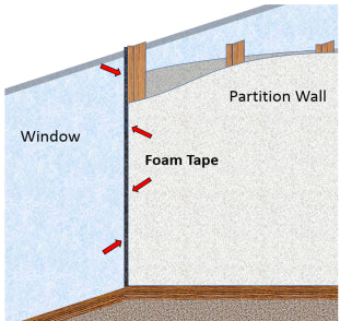 Insulation Tape, 1/4" Thick x 2" Width x 50' Length, Acrylic Adhesive