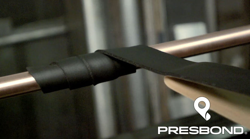 2B1 Neoprene Vinyl Foam, 1/8" Thick x 1/2" Width x 50' Length, Acrylic Adhesive