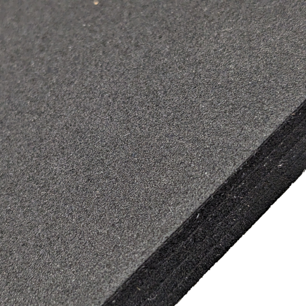 1/8" Thick EPDM Foam Strip, 3/4" Width x 50' Length, Black, Acrylic Adhesive