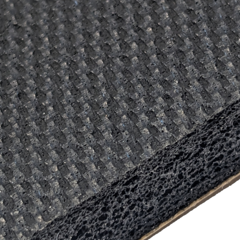 1/8" Thick Wear-Resistant Foam Strip, 50’ Length, Black, Acrylic Adhesive