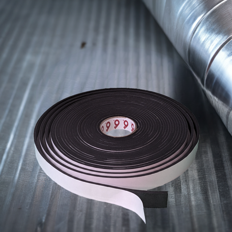 2B1 Neoprene Vinyl Foam, 1/8" Thick x 1" Width x 50' Length, Acrylic Adhesive