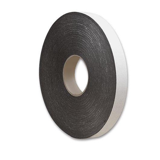 3/16” Thick Vinyl Foam Strip, 3/4” Width x 50’ Length, Black, Acrylic Adhesive