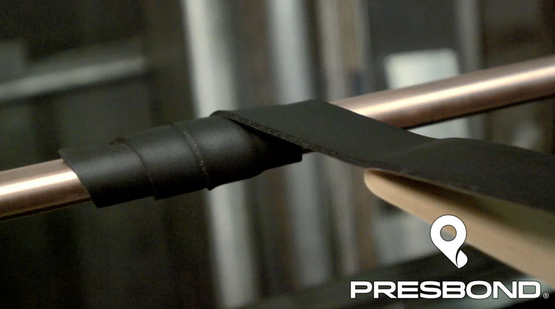 Neoprene Vinyl Insulation Tape, 1/8" Thick x 2" Width x 30' Length, Acrylic Adhesive