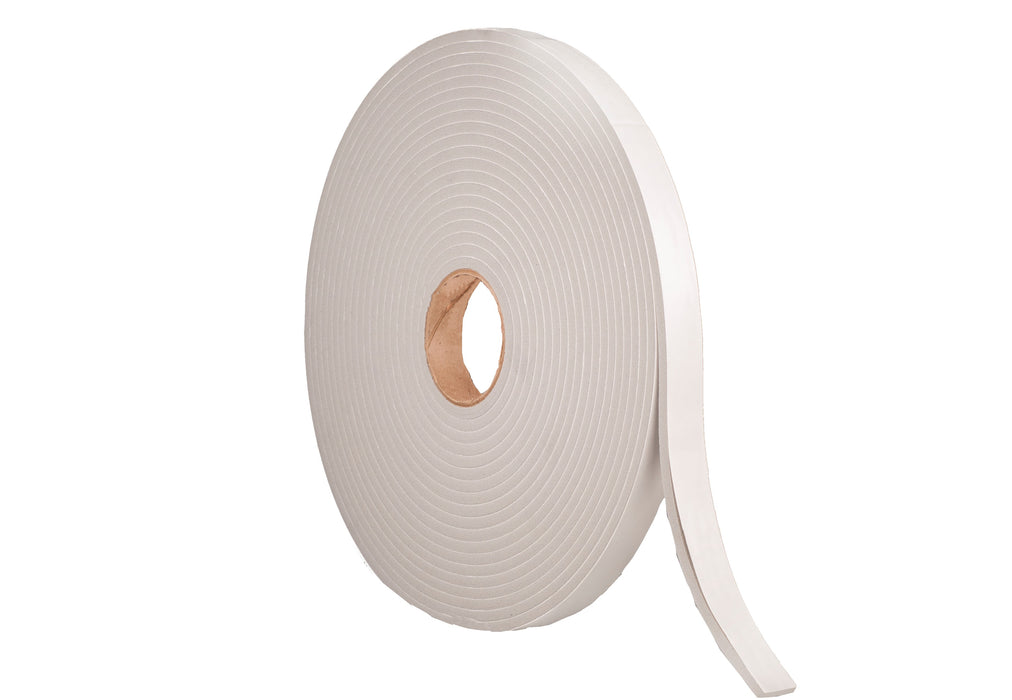 1/8” Thick Commercial Grey Felt Strip, 1” Width x 75’ Length, Rubber Adhesive